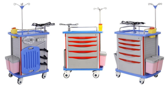 Emergency Crash Cart - 5 Drawer