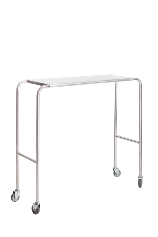 BS 22/C Stainless Steel Fixed Height Overbed Table