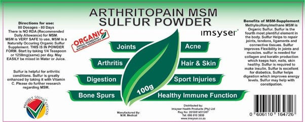 MSM Nutritional Powder 100g