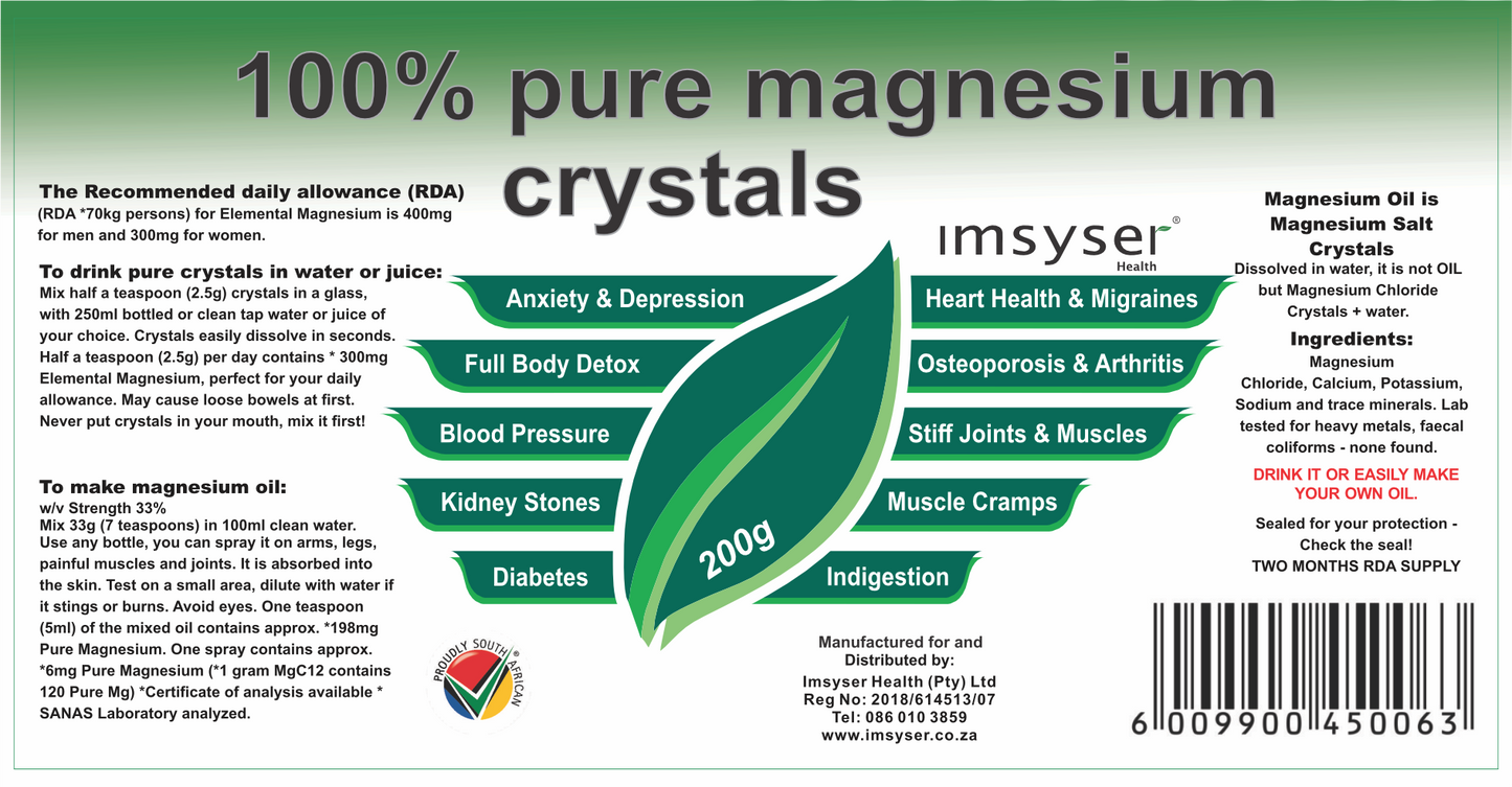 Magnesium Chloride Crystals 200g